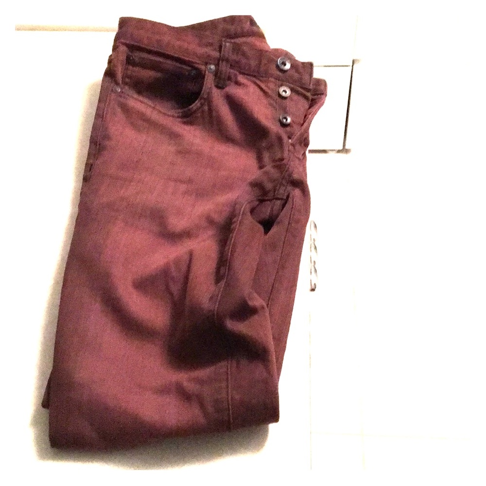 John Varvatos  - Maroon/Auburn Skinny Wight